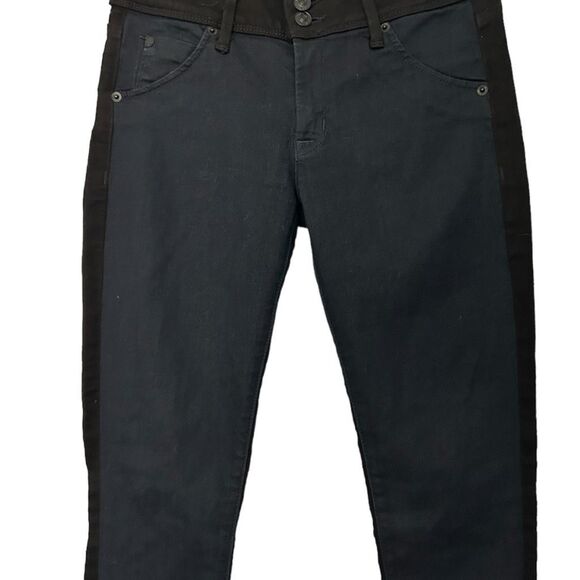 Hudson Collins Vice Versa Two Tone Skinny Jeans Size 27 Classic Retro Colorblock - Picture 4 of 15